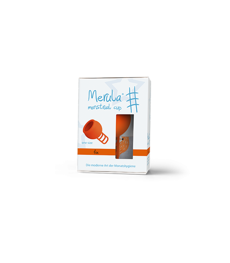 Uniwersalny kubeczek menstruacyjny, One-Size, kolor: pomarańczowy, Merula (2)