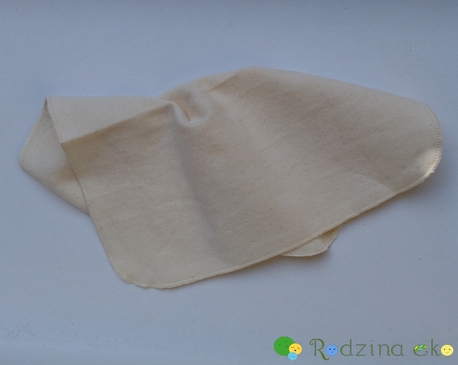 Pielucha flanelowa, bawełna niebielona, 70×70 cm (3)