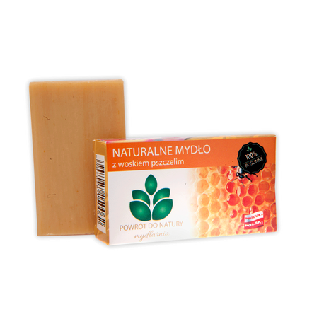 Naturalne mydło z woskiem pszczelim, 100 g, Powrót do natury (1)