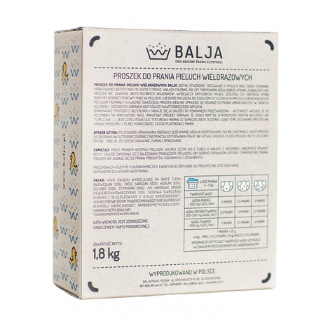 EKO proszek do prania pieluszek wielorazowych, 1,8 kg, BALJA (2)